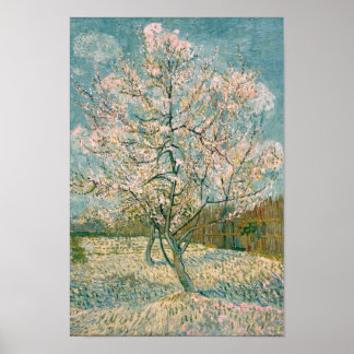Póster Árbol rosa Van Gogh en Blossom (F404)