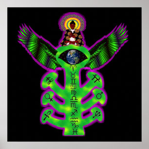 Póster Árbol sagrado del conocimiento