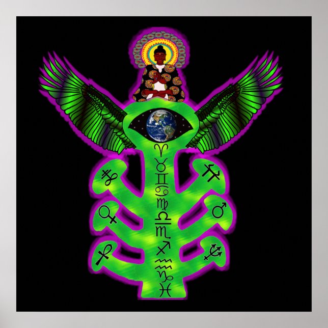 Póster Árbol sagrado del conocimiento (Frente)