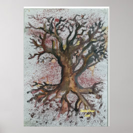Póster árbol seco