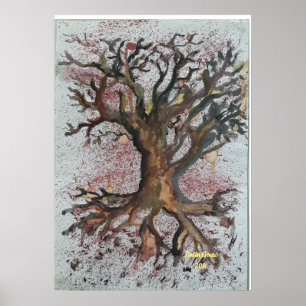 Póster árbol seco