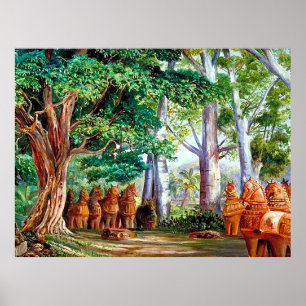 Póster Árboles Baobab Y Un Gran Poster Tamarind Tree_GC