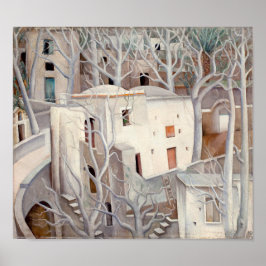 Póster Árboles blancos Positano | Anita Ré e |