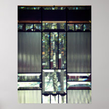 Árboles de abedul de vidrio biselado plata metálic