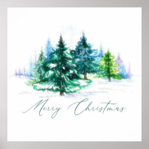 Póster Árboles de agua