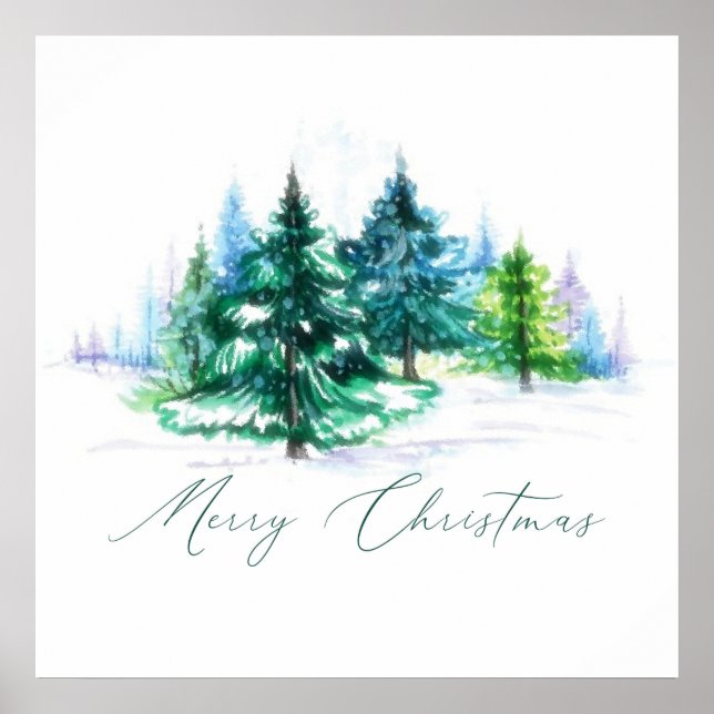 Póster Árboles de agua (Frente)