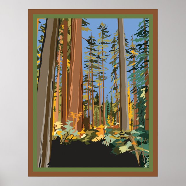 Póster Árboles de California (Frente)