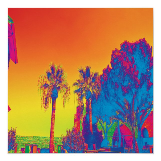 Póster Árboles de Chipre (Anverso)