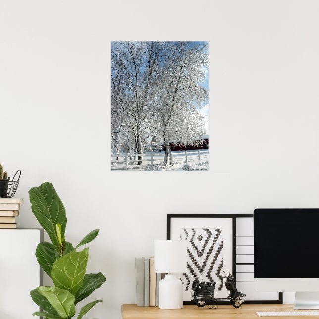 Póster Árboles de invierno (Oficina en casa)