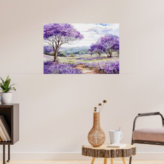 Póster Árboles de Jacaranda en Maui