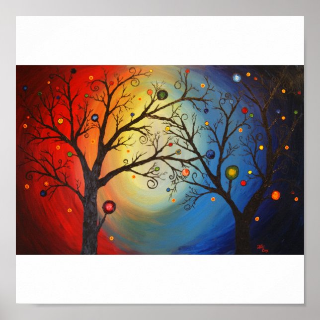 Póster Árboles de la vida (Frente)