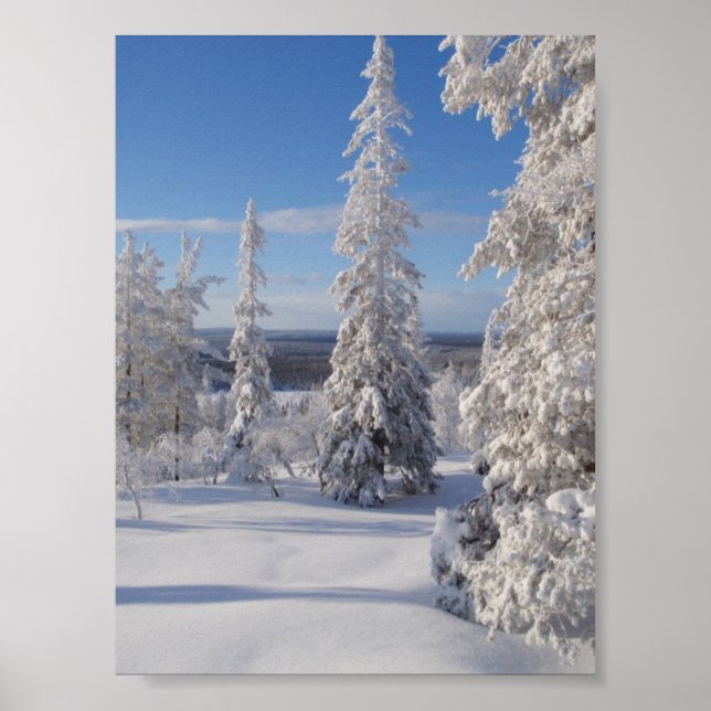 Póster Árboles de montaña 1 (Frente)