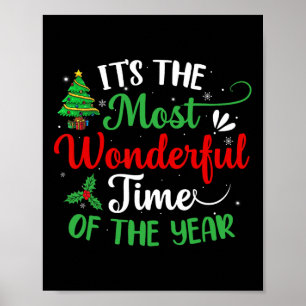 Póster Árboles de Navidad es el momento más maravilloso d