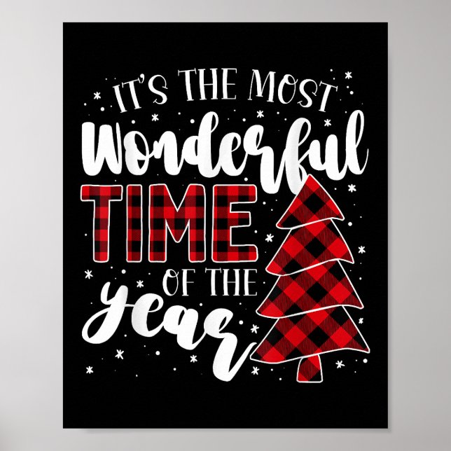 Póster Árboles de Navidad es el momento más maravilloso d (Frente)