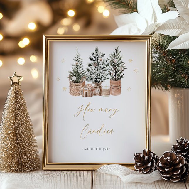 Póster Árboles de Navidad Rústicos de Invierno Cuántos Ca (Subido por el creador)