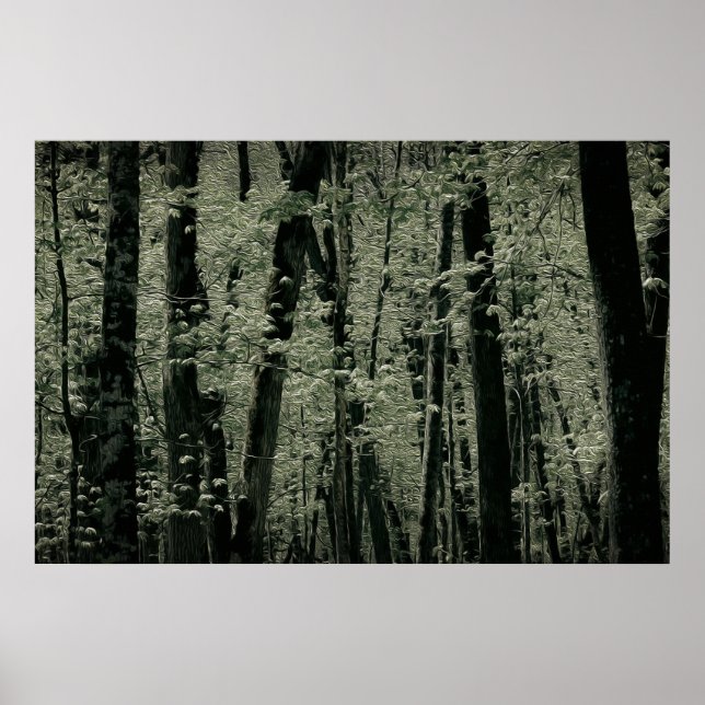 Póster Árboles de primavera (Frente)