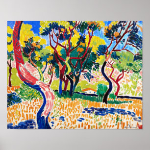 Póster Árboles en Collioure Andre Derain