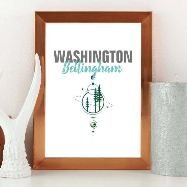 Póster Árboles geométricos de Bellingham Washington (Subido por el creador)