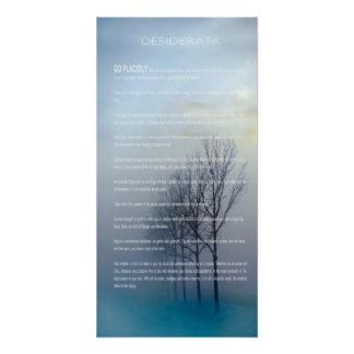 Póster Árboles invernales DESIDERATA