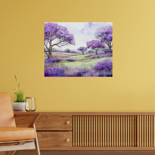 Póster Árboles Jacaranda de Ulupalakua