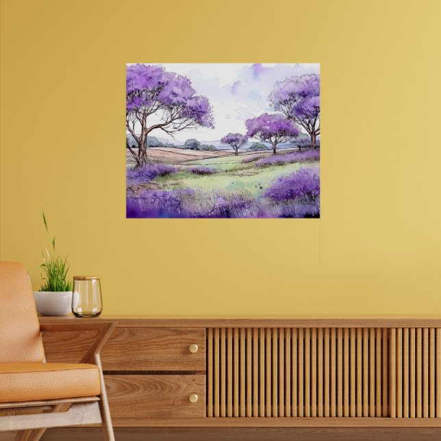Póster Árboles Jacaranda de Ulupalakua (Salón 2)