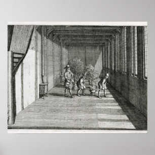 Póster Árboles móviles en el jardín para el verano, del