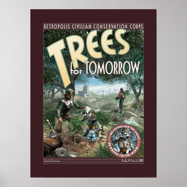 Póster Árboles para mañana poster (18x24") (Frente)