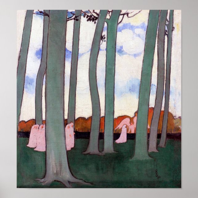 Póster Árboles verdes, Maurice Denis (Frente)
