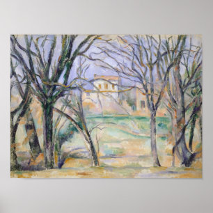 Póster Árboles y casas, 1885-86
