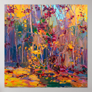 Póster Arbolitos de Arce Octubre Tom Thomson