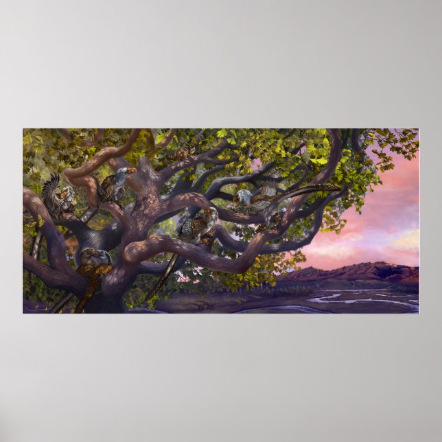 Póster Arboreal Deinonychus (Frente)