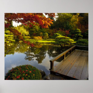 Póster Arboreto, Jardín Japonés, Seattle, Washington,