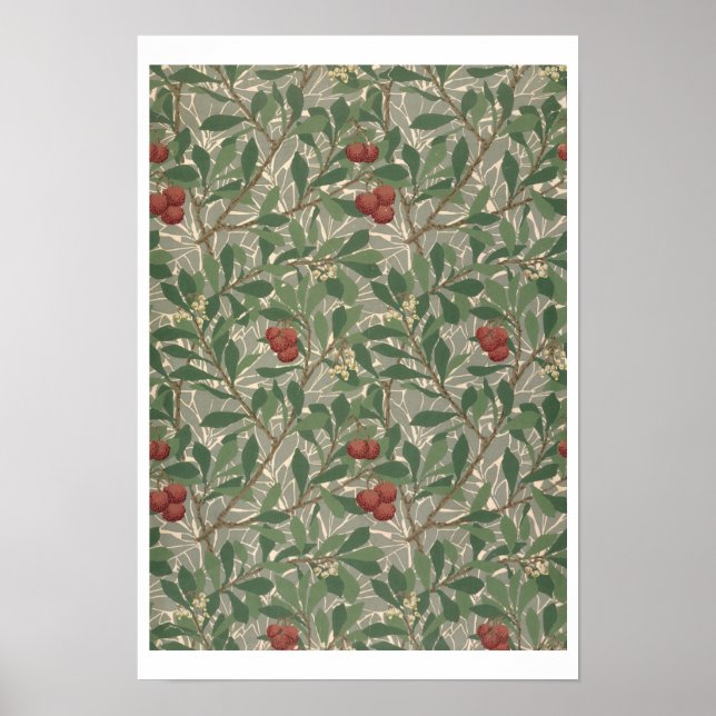 Póster 'Arbutus' wallpaper designed by Kathleen Kersey fo (Frente)