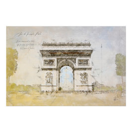 Póster Arc de Triomphe