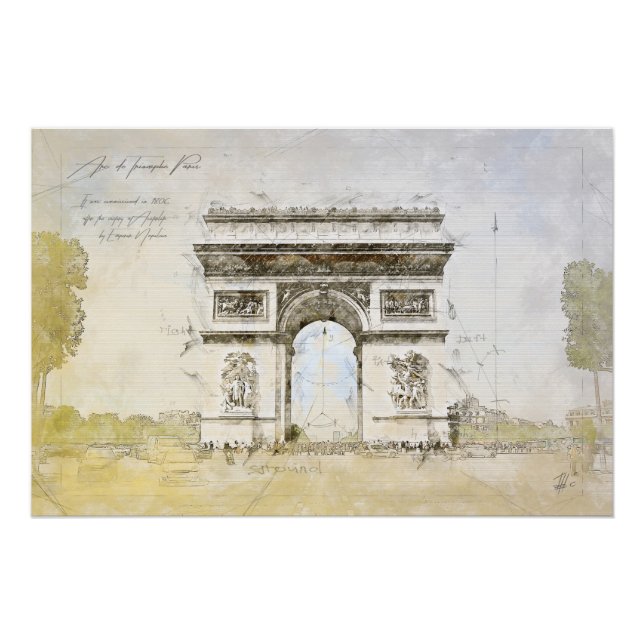 Póster Arc de Triomphe (Anverso)