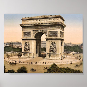 Póster Arc de Triomphe, de l'Etoile, Paris, France classi
