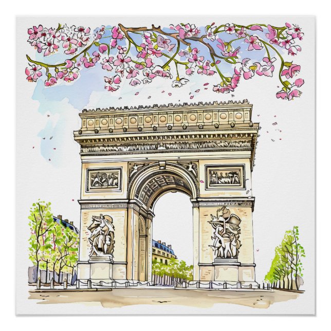 Póster Arc de Triomphe (Paris) (Anverso)