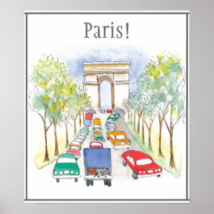 Póster Arc de Triomphe Paris