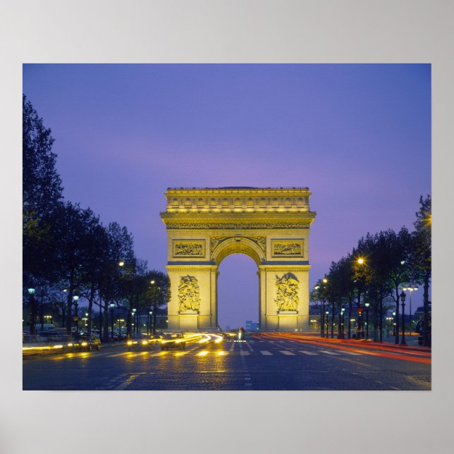 Póster Arc de Triomphe, Paris, France, (Frente)