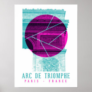 Póster Arc De Triomphe Paris Francia