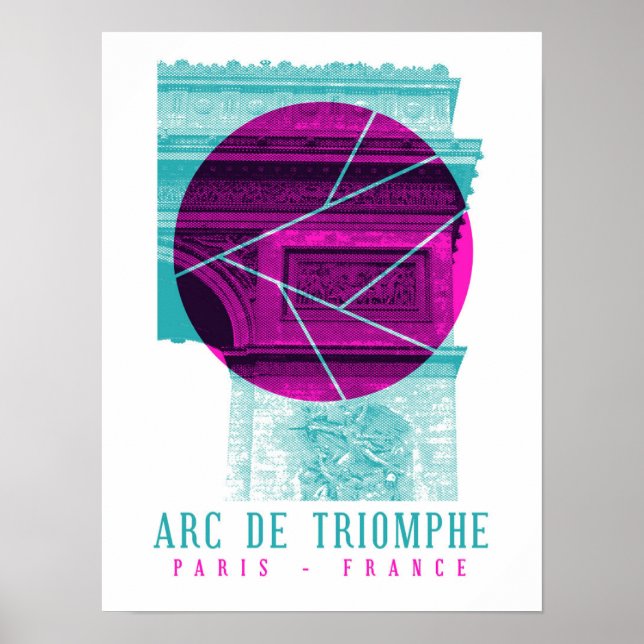 Póster Arc De Triomphe Paris Francia (Frente)