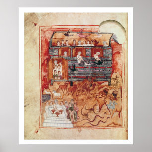 Póster Arca de N.A.L 2334 fol.10v Noah, de 'De Tours Pent
