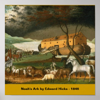 Póster Arca de Noé de Edward Hicks - 1846
