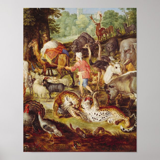 Póster Arca de Noé, detalle del lado derecho (Frente)