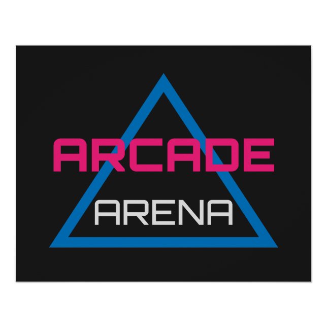Póster Arcade Arena Gaming Logo (Anverso)