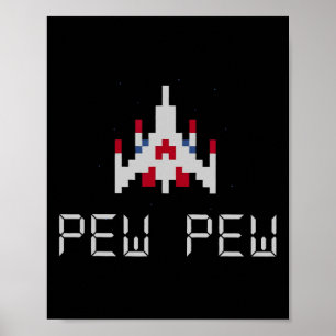Póster Arcade Retro Video Game Ship 1