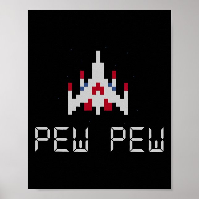 Póster Arcade Retro Video Game Ship 1 (Frente)