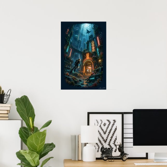 Póster Arcade Sumergido (Oficina en casa)