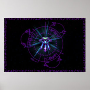 Póster Arcane Circle Purple