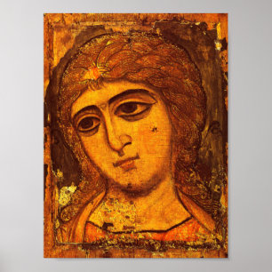 Póster Arcángel Gabriel Icono de Ángel Ruso Antiguo Bizan